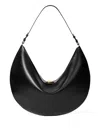 Jacquemus Crescent Leather Bag In Black