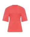 Jacquemus Crew-neck Cotton T-shirt In Red