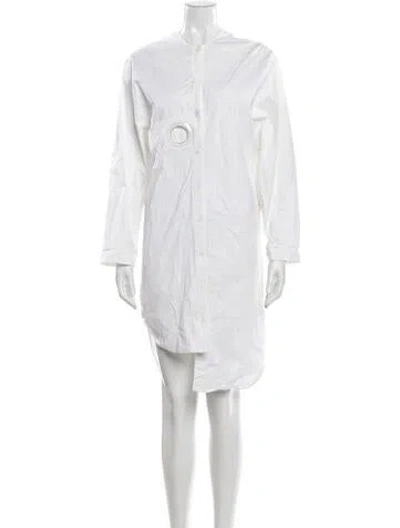 Pre-owned Jacquemus Crew Neck Knee-length Dress In White