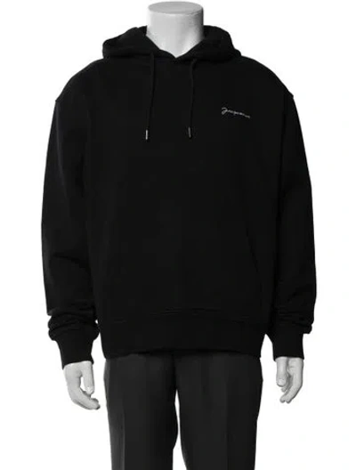 Pre-owned Jacquemus Crew Neck Long Sleeve Hoodie In Black