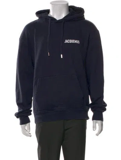 Pre-owned Jacquemus Crew Neck Long Sleeve Hoodie In Blue