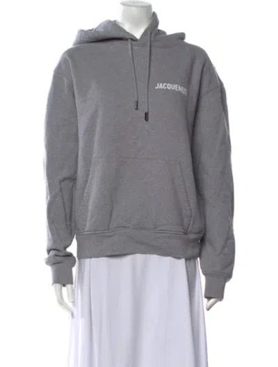 Pre-owned Jacquemus Crew Neck Long Sleeve Hoodie In Grey