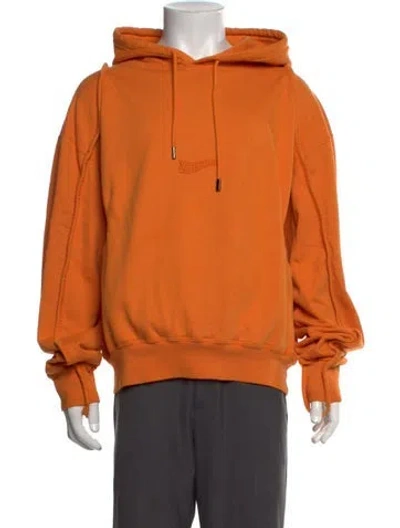 Pre-owned Jacquemus Crew Neck Long Sleeve Hoodie In Orange