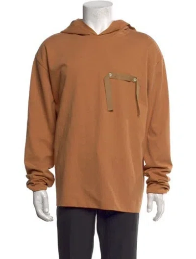 Pre-owned Jacquemus Crew Neck Long Sleeve Hoodie In Orange