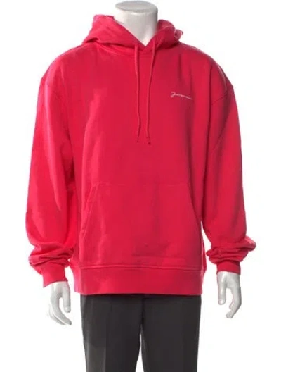 Pre-owned Jacquemus Crew Neck Long Sleeve Hoodie In Pink
