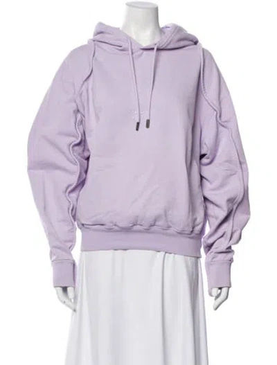 Pre-owned Jacquemus Crew Neck Long Sleeve Hoodie In Purple