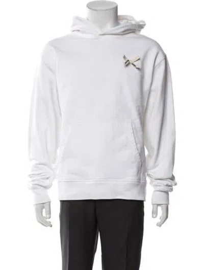 Pre-owned Jacquemus Crew Neck Long Sleeve Hoodie In White