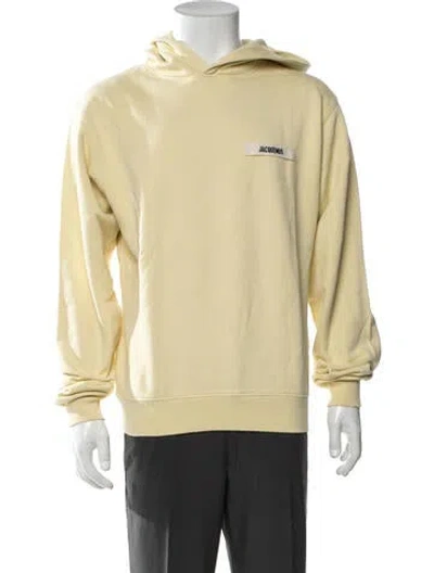 Pre-owned Jacquemus Crew Neck Long Sleeve Hoodie In Yellow