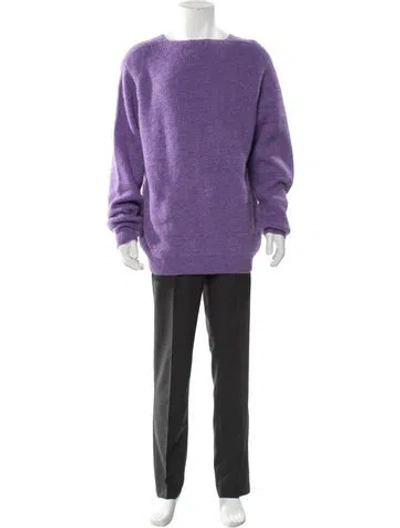 Pre-owned Jacquemus Crew Neck Long Sleeve Pullover In Purple