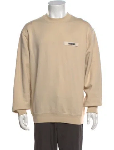 Pre-owned Jacquemus Crew Neck Long Sleeve Sweatshirt In Neutrals