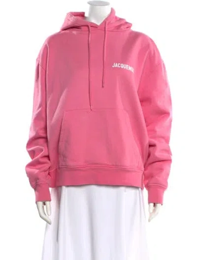Pre-owned Jacquemus Crew Neck Long Sleeve Sweatshirt In Pink