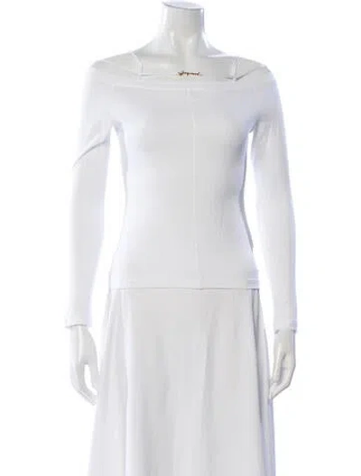 Pre-owned Jacquemus Crew Neck Long Sleeve Top In Neutral