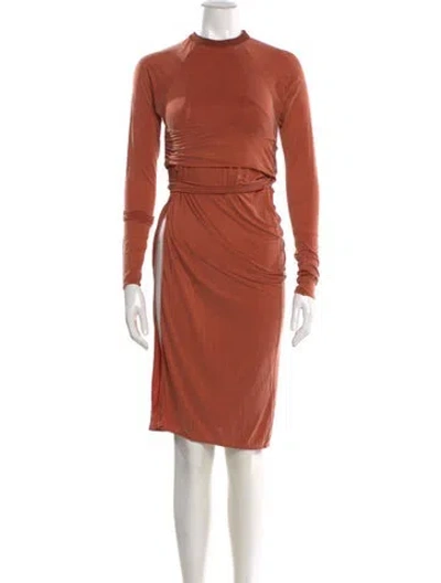 Pre-owned Jacquemus Crew Neck Midi Length Dress W/ Tags In Pink