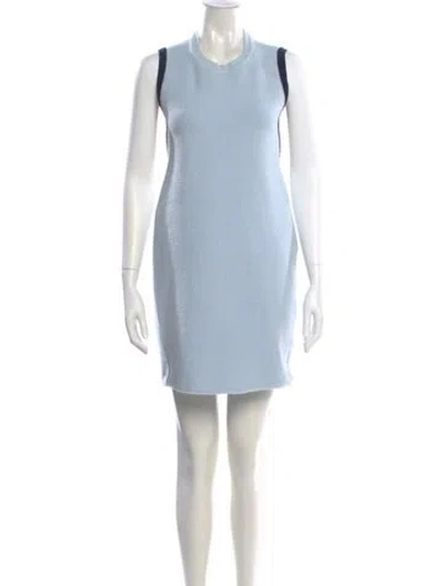 Pre-owned Jacquemus Crew Neck Mini Dress In Blue