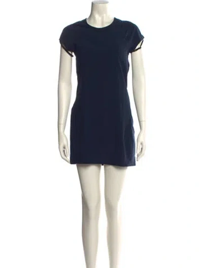 Pre-owned Jacquemus Crew Neck Mini Dress In Blue