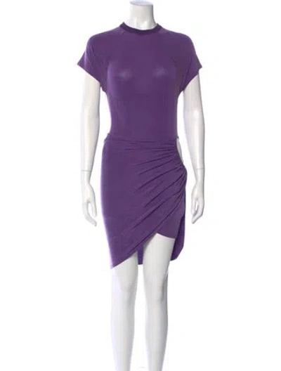 Pre-owned Jacquemus Crew Neck Mini Dress In Purple
