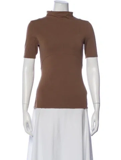 Pre-owned Jacquemus Crew Neck Short Sleeve Top In Brown