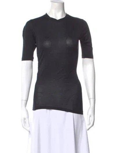 Pre-owned Jacquemus Crew Neck Short Sleeve T-shirt In Black