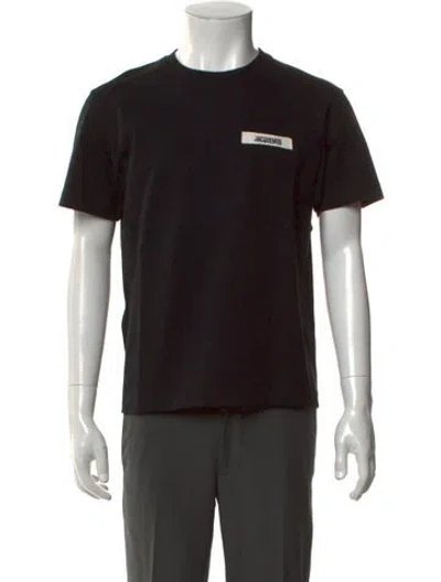 Pre-owned Jacquemus Crew Neck Short Sleeve T-shirt In Black