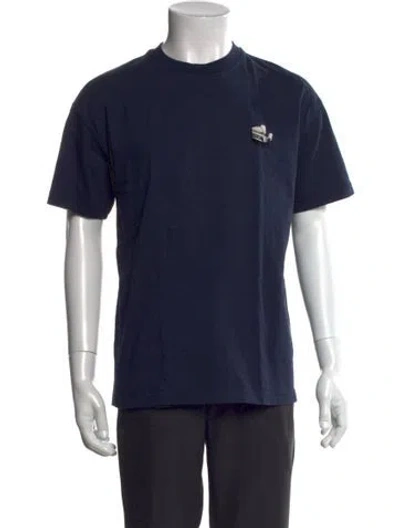 Pre-owned Jacquemus Crew Neck Short Sleeve T-shirt In Blue