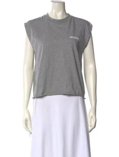 Pre-owned Jacquemus Crew Neck Short Sleeve T-shirt In Gray