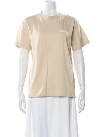 Pre-owned Jacquemus Crew Neck Short Sleeve T-shirt In Neutral
