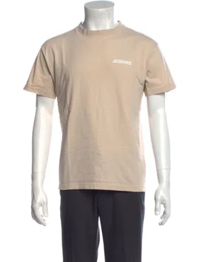 Pre-owned Jacquemus Crew Neck Short Sleeve T-shirt In Neutrals