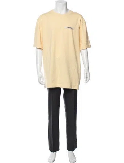 Pre-owned Jacquemus Crew Neck Short Sleeve T-shirt W/ Tags In Yellow