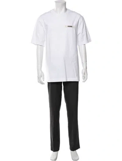 Pre-owned Jacquemus Crew Neck Short Sleeve T-shirt In White