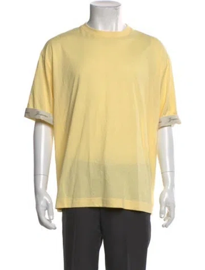Pre-owned Jacquemus Crew Neck Short Sleeve T-shirt In Yellow
