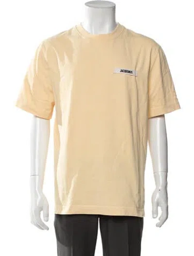 Pre-owned Jacquemus Crew Neck Short Sleeve T-shirt In Yellow