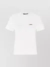 Jacquemus Relaxed-fit Cotton T-shirt With Subtle Logo In White