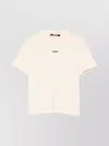 Jacquemus Gros Grain Crew Neck Cotton Blend Top