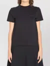 Jacquemus Crew Neck Slim Fit Cotton T-shirt In Blue