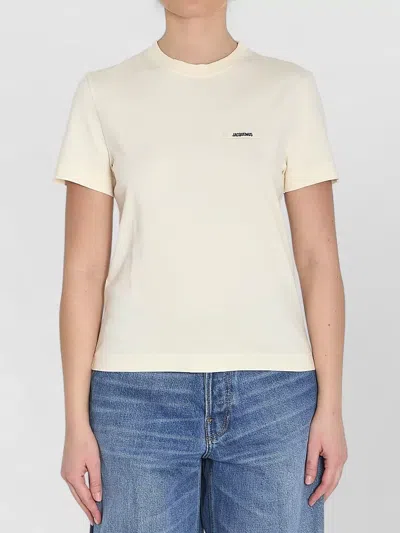 JACQUEMUS COTTON CROPPED SLIM-FIT T-SHIRT