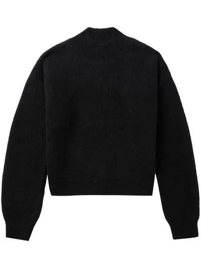 Jacquemus Crew Neck Sweater In Black
