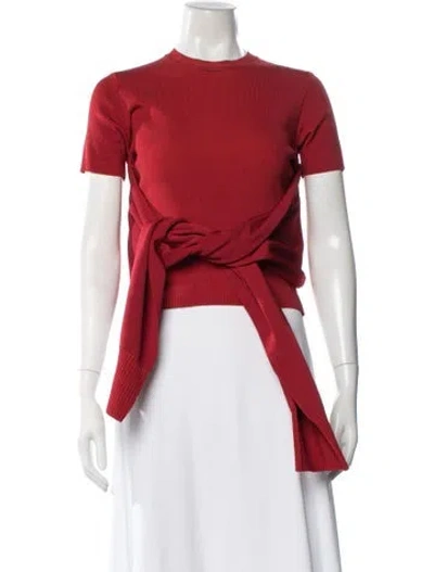 Pre-owned Jacquemus Crew Neck Sweater In Red