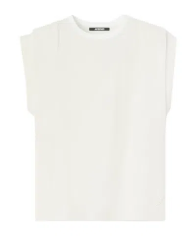 Jacquemus Crew Neck Vest In White