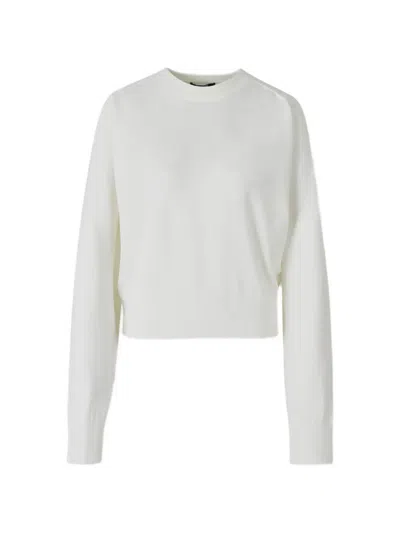 Jacquemus Crew-neck Sweater In White