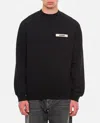 Jacquemus Le Sweatshirt Gros Grain In Black
