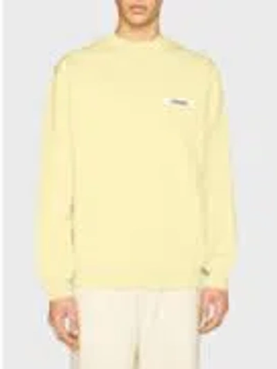 Jacquemus Crewneck Sweatshirt In Yellow