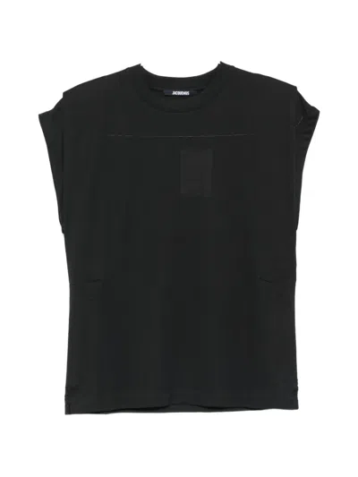 Jacquemus Ventadau Sleeveless Black T-shirt