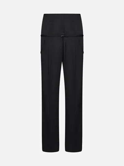 Jacquemus Black Le Chouchou 'le Pantalon Criollo' Trousers
