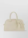 Jacquemus Croc-embossed Leather Shoulder Bag With Knotted Handle