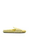 Jacquemus Croc-effect Leather Flat Sandals In Multi