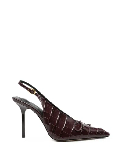 Jacquemus Les Slingbacks Cubisto Hautes In Burgundy