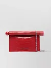 Jacquemus Crocodile Chain Strap Foldover Clutch