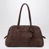 Jacquemus Womens Dark Brown Le Turismo Embossed Leather-suede Shoulder Bag In Brown
