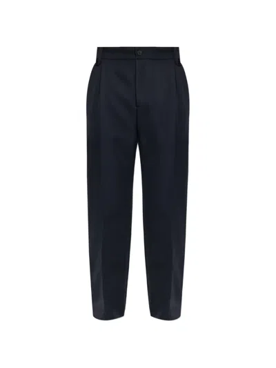 Jacquemus Croiseère Pleated Trousers In Blue