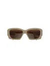 Jacquemus Cruise Style Rectangular Frame Sunglasses In Brown